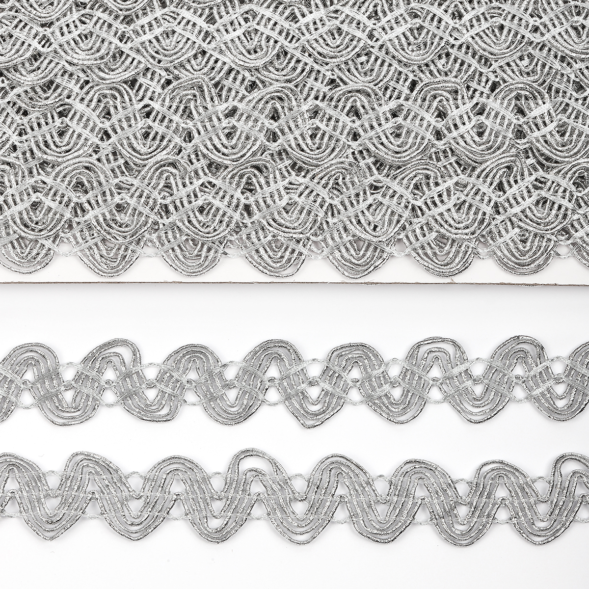 Тесьма металлизированная 20мм TBY 901 цв.серебро