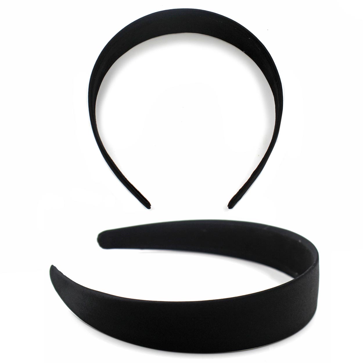 Основа для ободка "R" пластик 30мм обтянутый тканью (2шт) цв.черный 