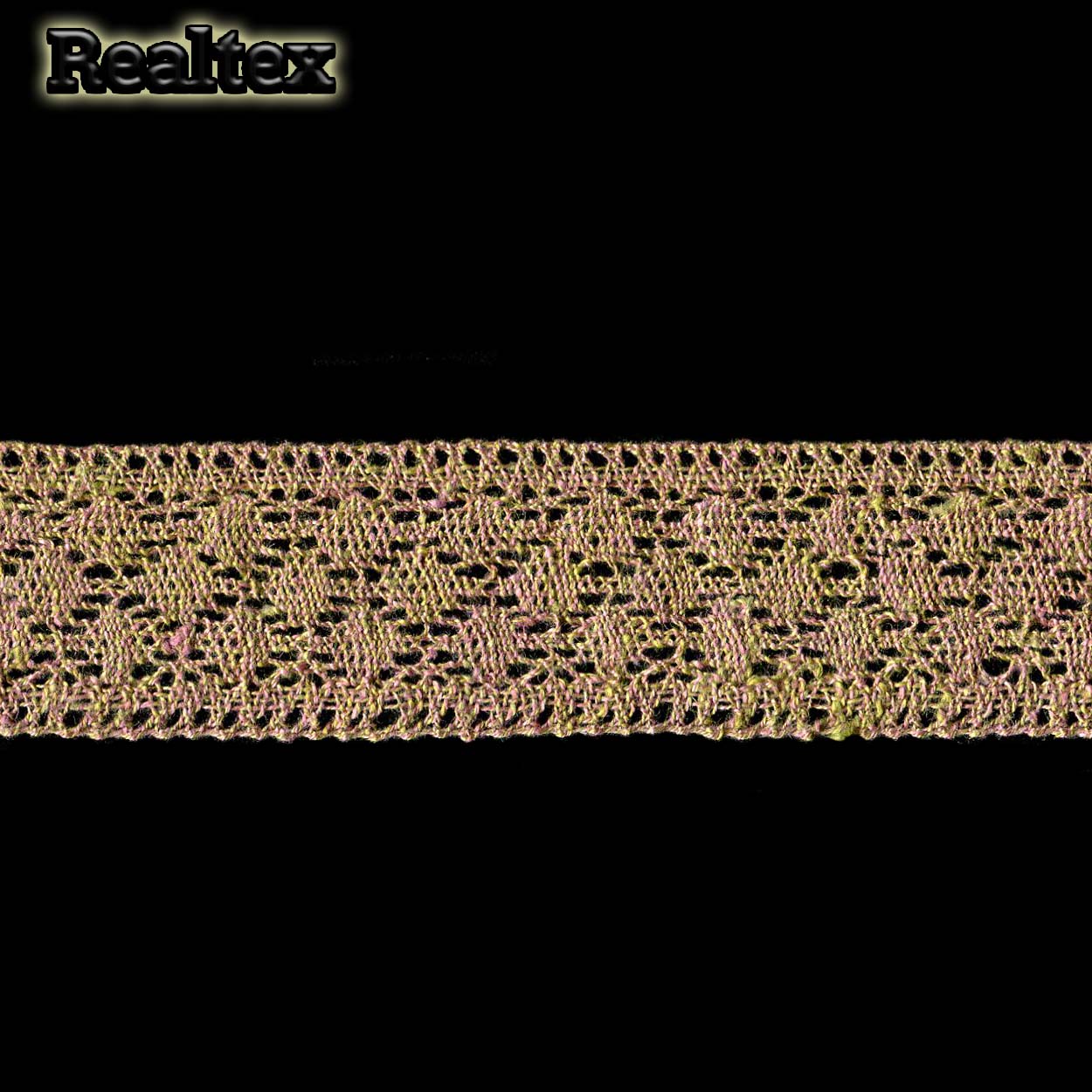 Кружево вязаное  38мм 38.01.164 цв.бежевый меланж