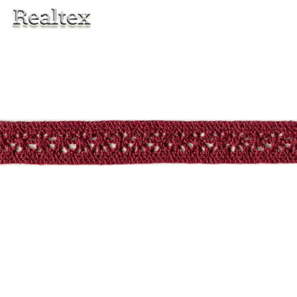 Кружево вязаное  15мм 15.01.099 (25м) цв.17 бордо