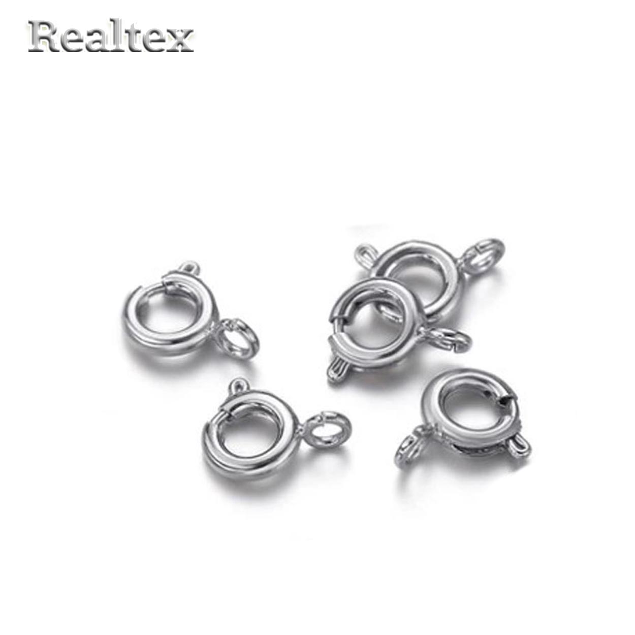 Застежка для бижутерии  "Реалтекс" RF-2 кольцо 7мм (5шт) цв.никель