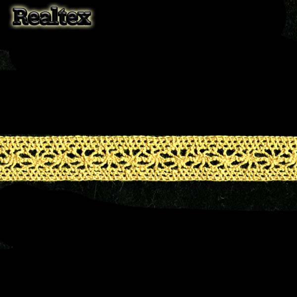 Кружево вязаное  15мм 15.01.099 (25м) цв.29 желтый