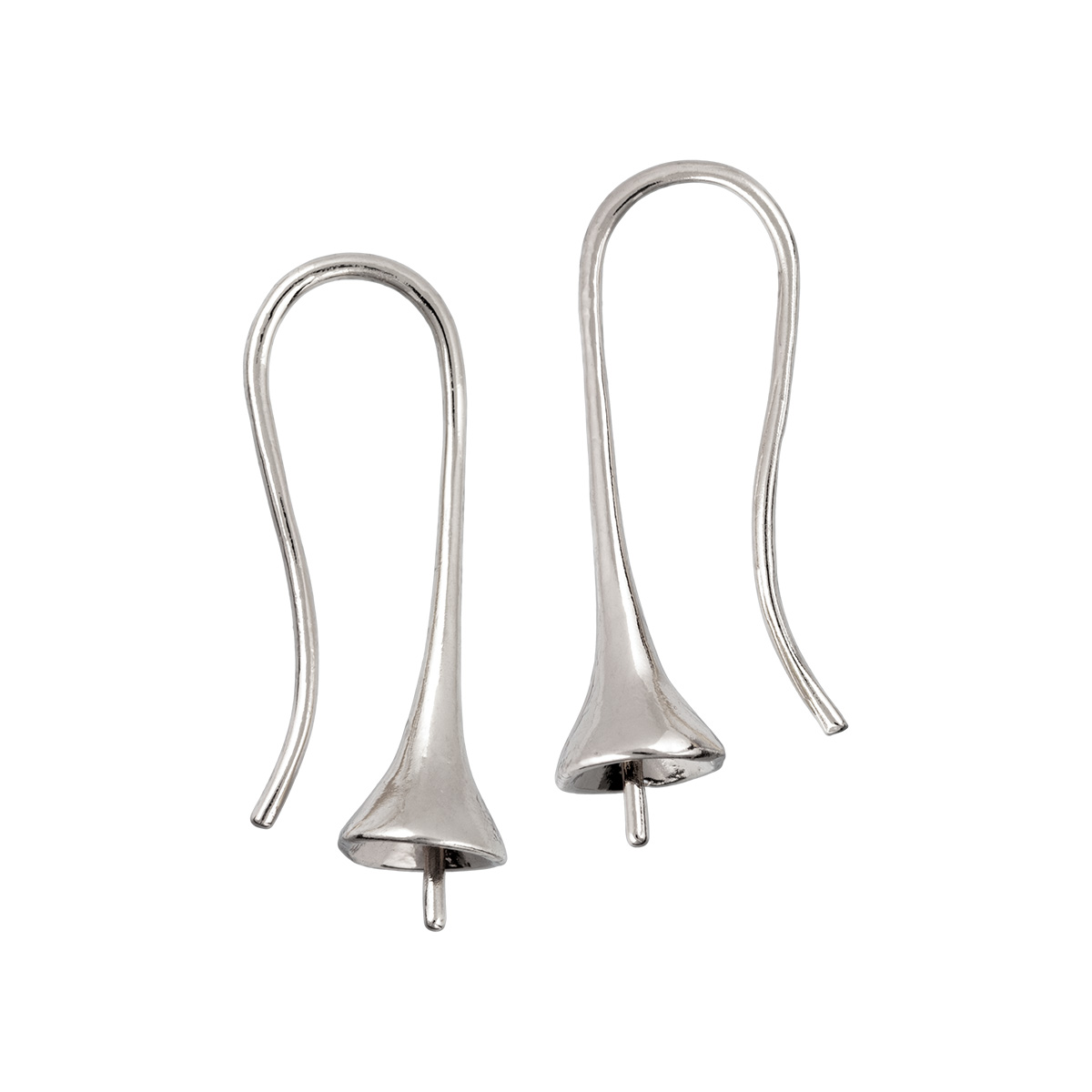 Швензы для серег "Zlatka" FMK-H06 (2шт) цв.серебро