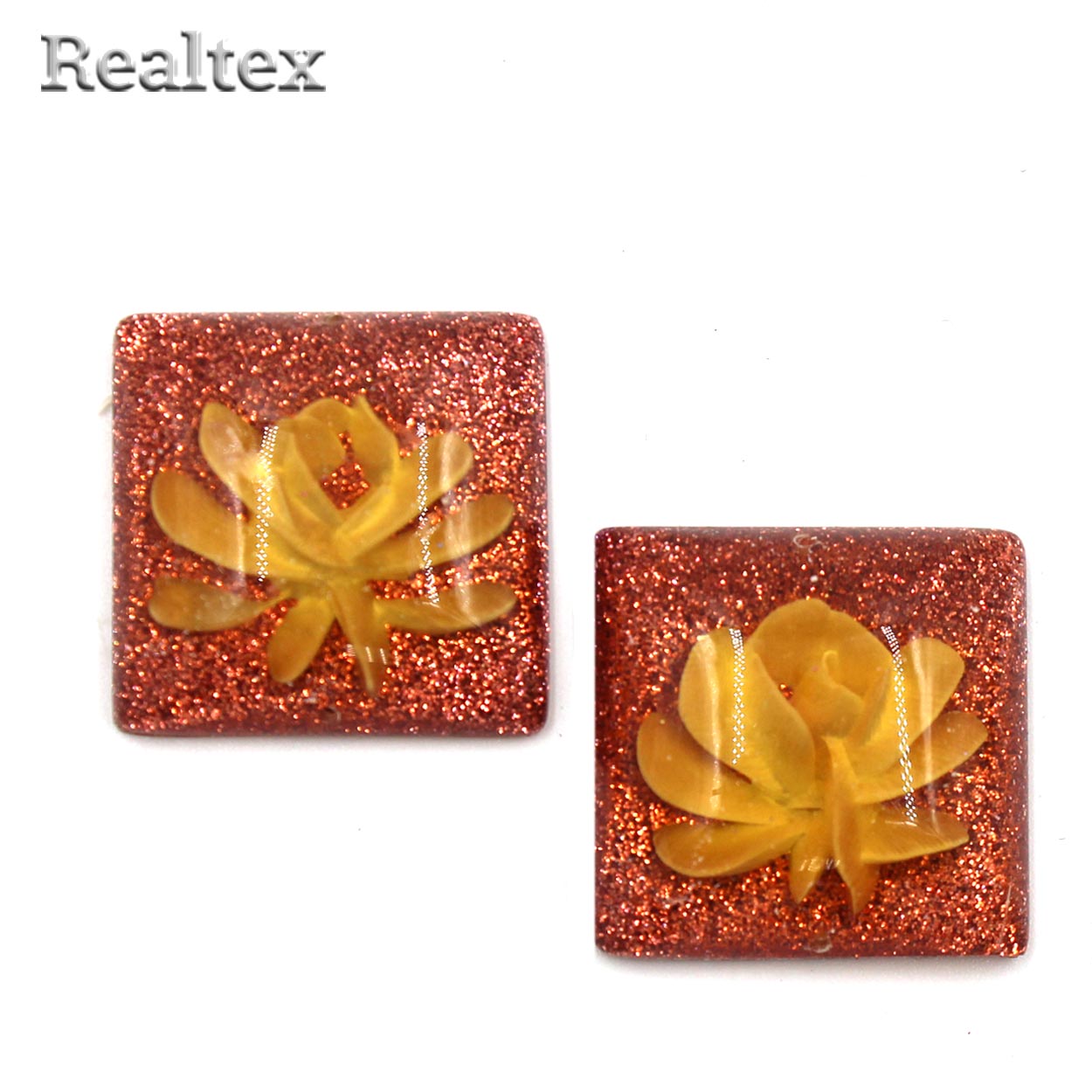 Стразы пластиковые пришивные AB-6 большие цв.розовый