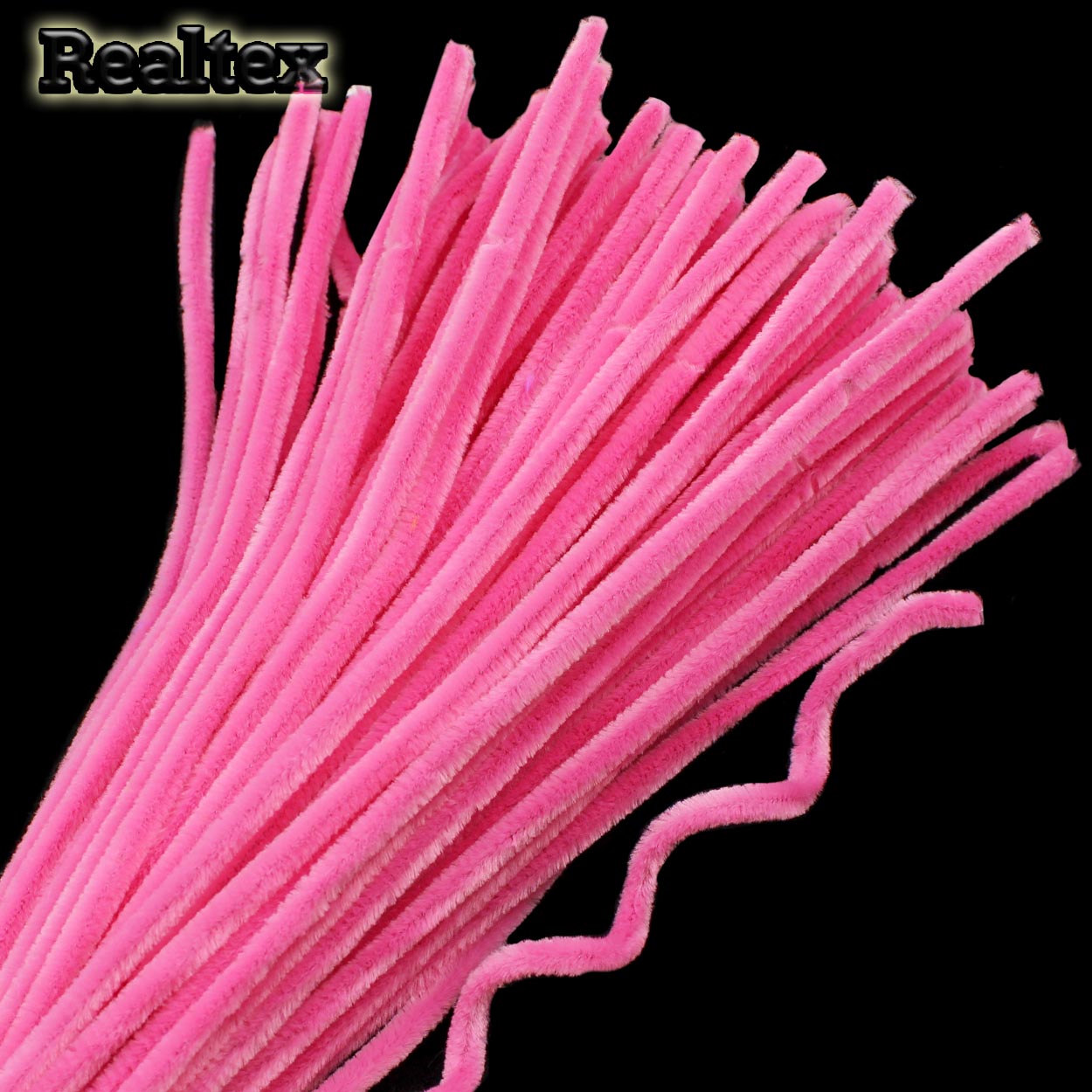 Проволока "Синель" Realtex для творчества N d-6мм 30см (100шт) цв.А-028 розовый