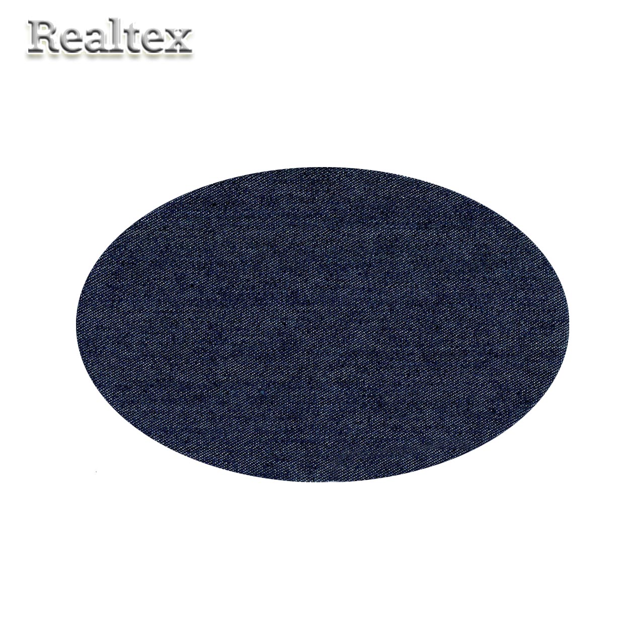 Термоаппликации джинсовые  Реалтекс S-4899 "Овал" цв.серо-синий