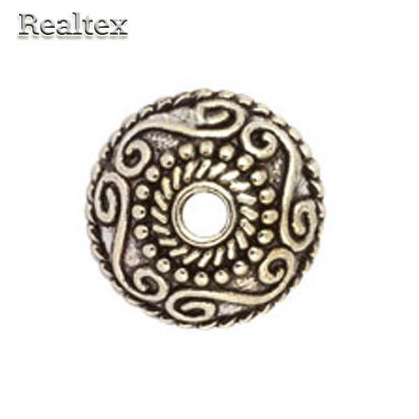 Розетка для бус "Zlatka" MFR-04 цв.01 античное серебро