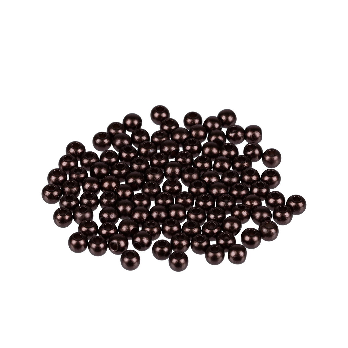 Бусины  4мм "Zlatka" PB (100шт) цв.22 тёмно-коричневый