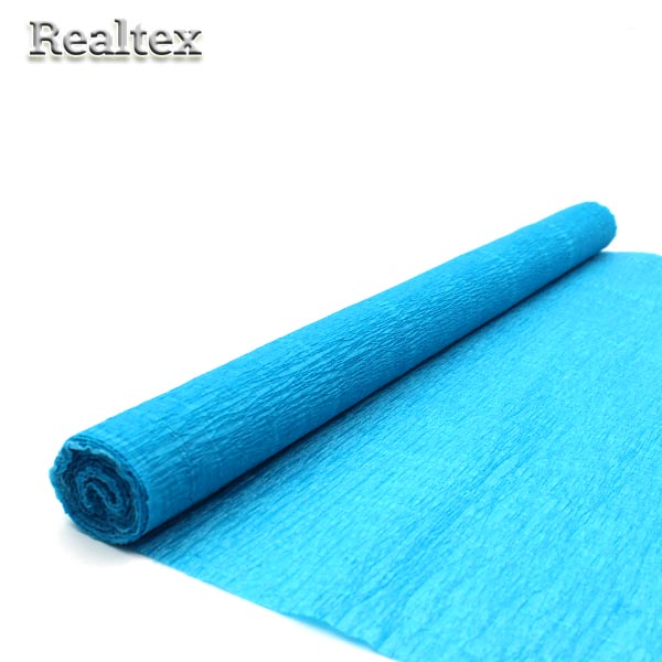 Бумага "креп" для декора Реалтекс цв.57 голубая бирюза