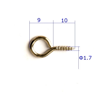 Шуруп-кольцо DH-180-2 19*9*1,7мм цв.золото