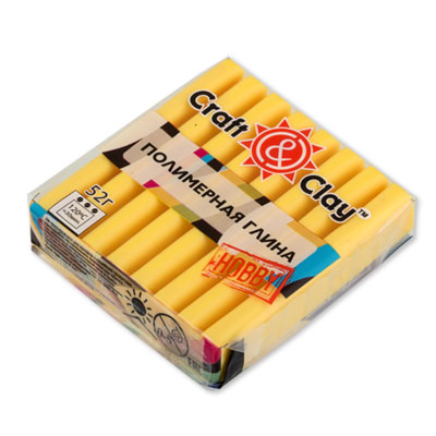 Полимерная глина CCH "Craft&Clay" (52гр) цв.1008 лимонный