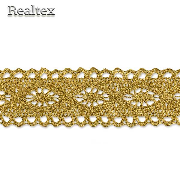 Тесьма металлизированная 26мм MTR-32 цв.золото 