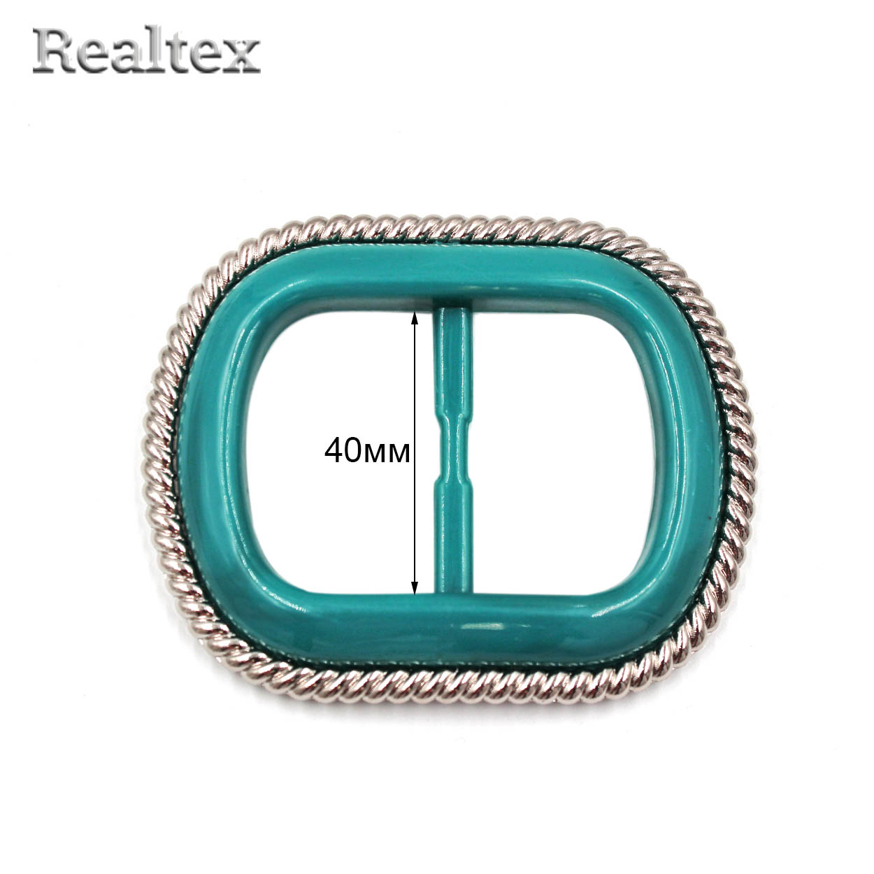 Пряжка пластиковая VB 1 (5шт) цв.1 бирюзовый