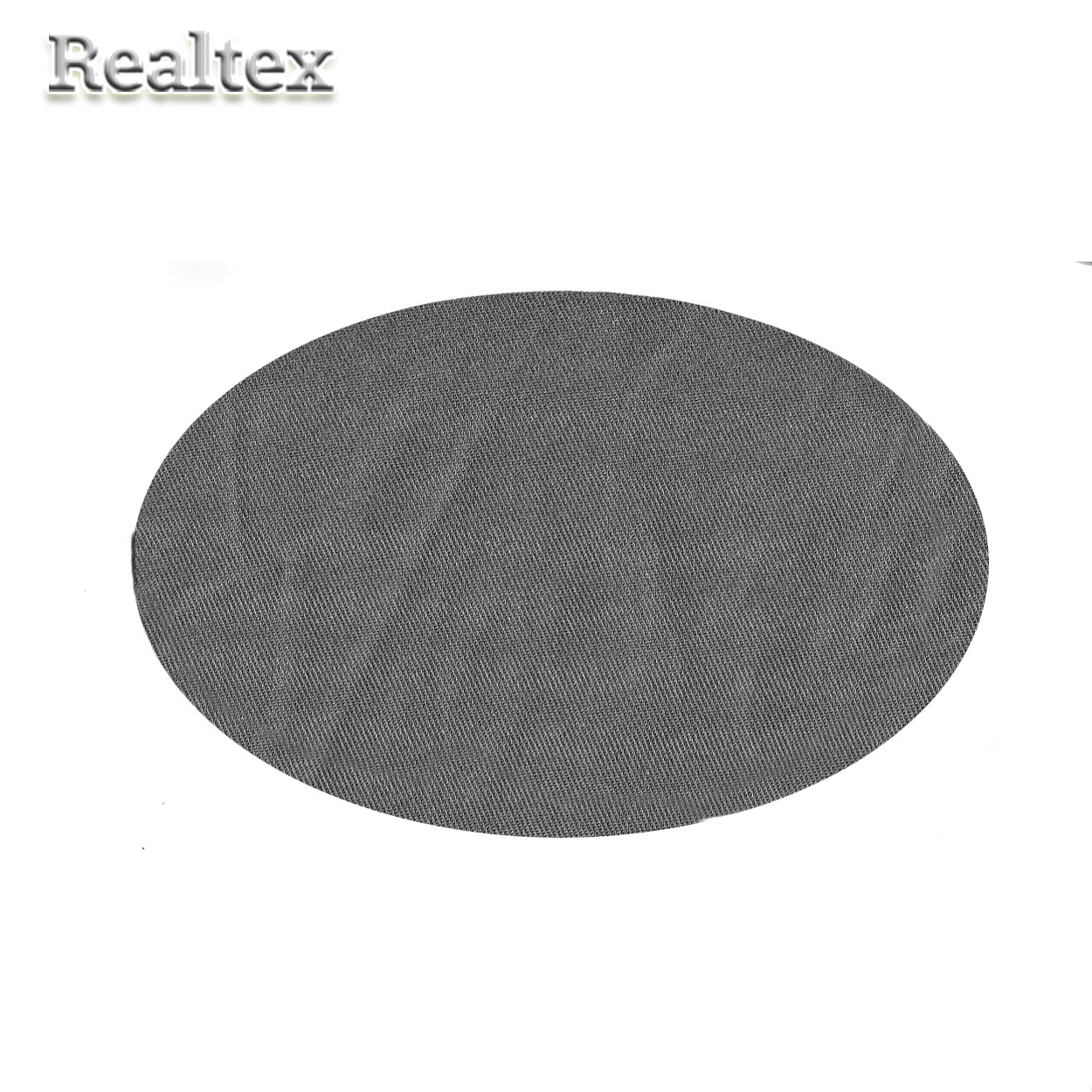 Термоаппликации джинсовые  Реалтекс S-4899 "Овал" цв.серый