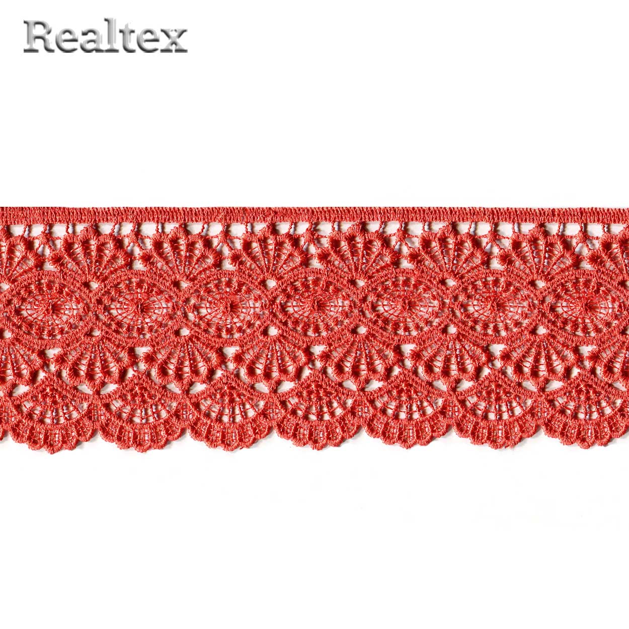Кружево  гипюр  Realtex  70мм LF-6046/T6406 цв.383 терракотовый