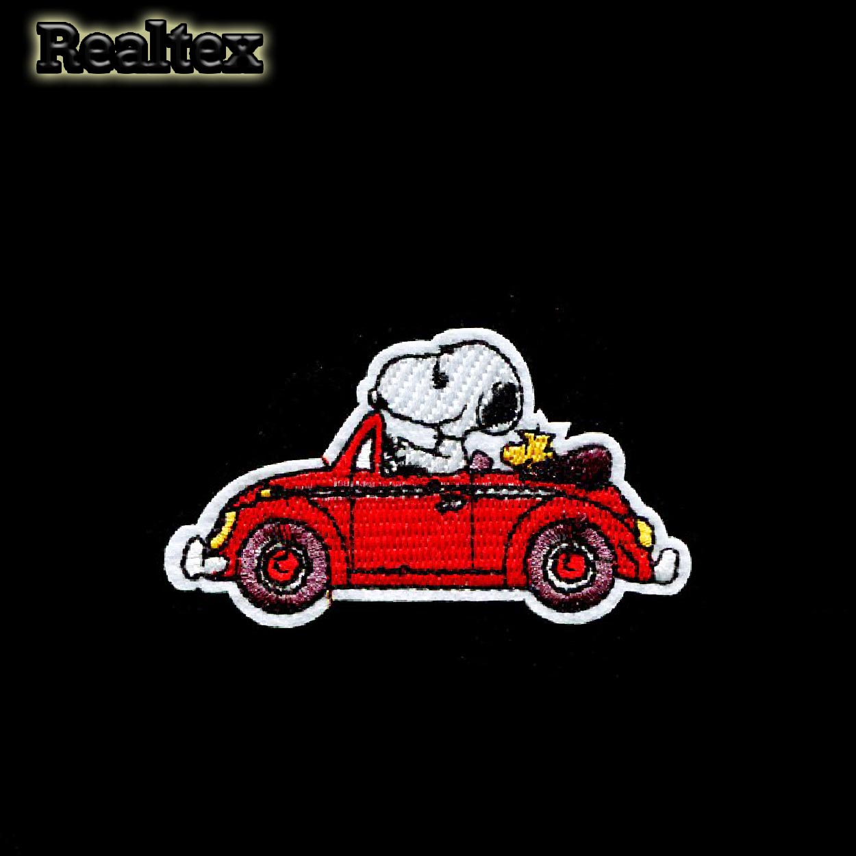  Термоаппликации детские Realtex RT-134 "Снупи на машине"