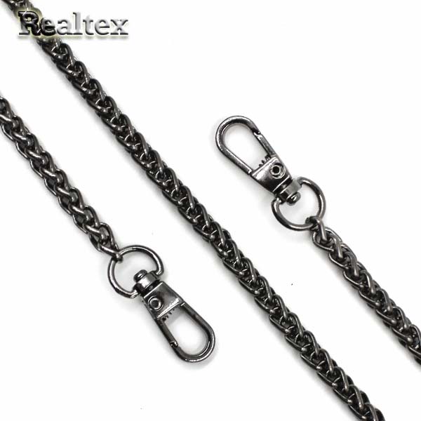 Цепочка с карабином для сумки RS 5.0мм 120см цв.темный никель