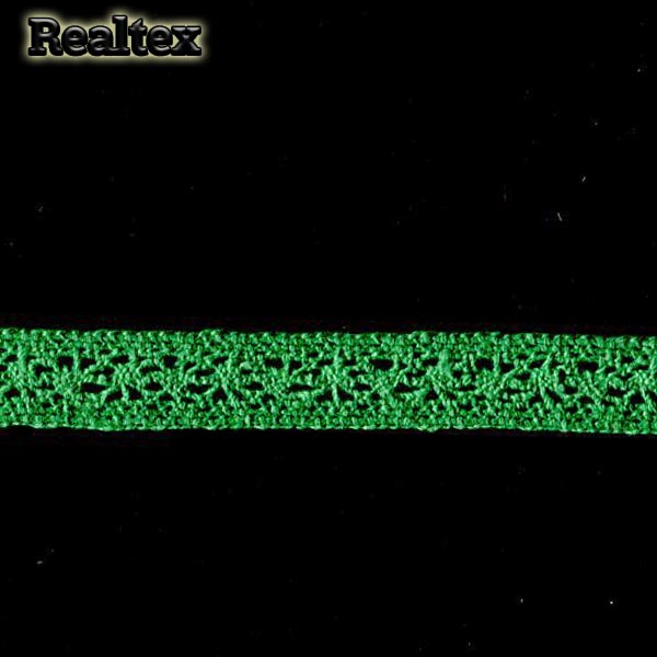 Кружево вязаное  15мм 15.01.099 (25м) цв.31 зеленый