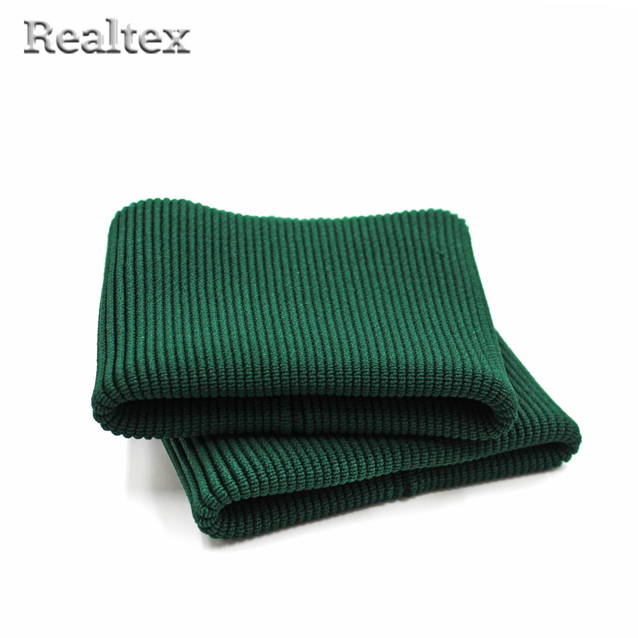 Манжет трикотажный АМ 8,5*7,5см 87%полиэфир+13%лайкра цв.т.зеленый