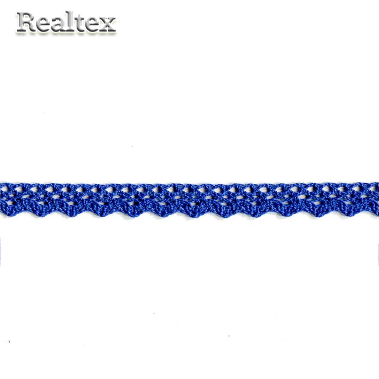 Кружево вязаное  16мм 16.01.078 цв.23 василёк