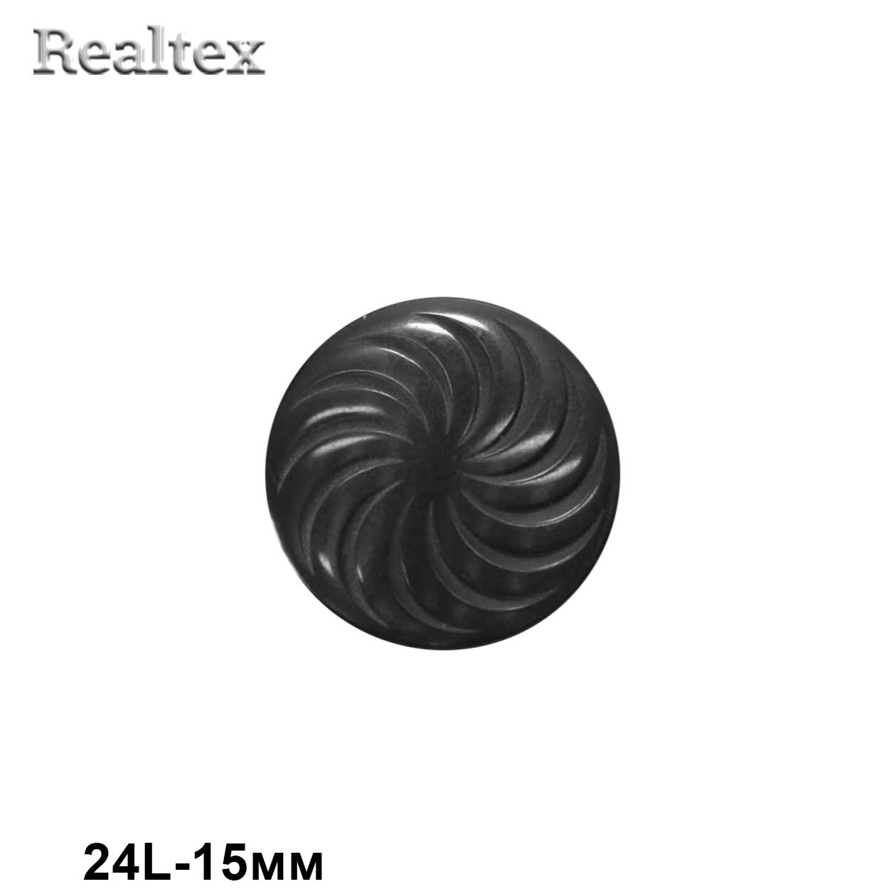 Пуговицы CB A-77 24L (72шт) цв.Black 