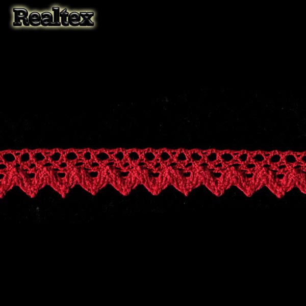 Кружево вязаное  16мм 16.01.078 цв.16 красный