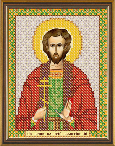 Рисунок на канве для бисера НС 5159 "Св.Мч.Валерий" 
