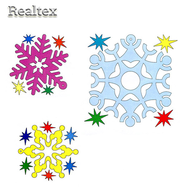 Заготовка для декорирования Набор Снежинки №2 43см (пенопласт пористый)