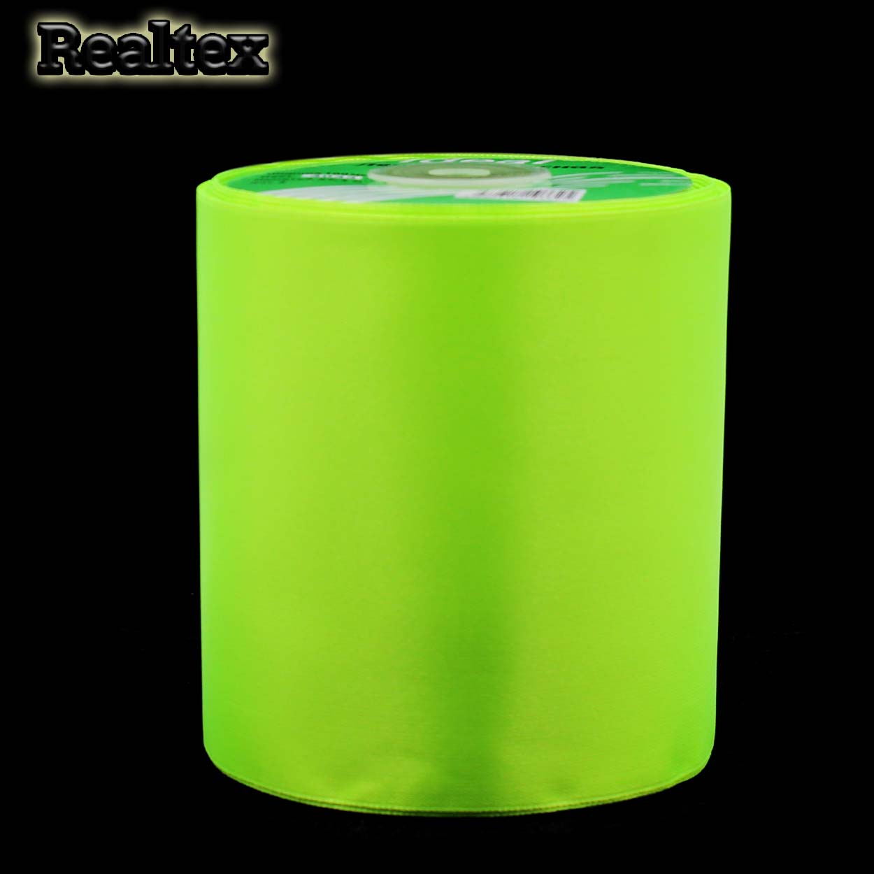 Лента атласная 100мм Реалтекс (27,4м) цв.3033 салатовый