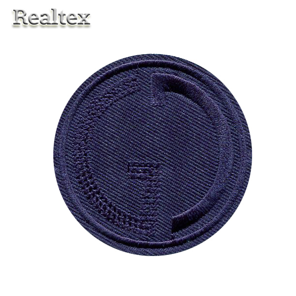  Термоаппликации Realtex S-5201 "Круг" цв.синий