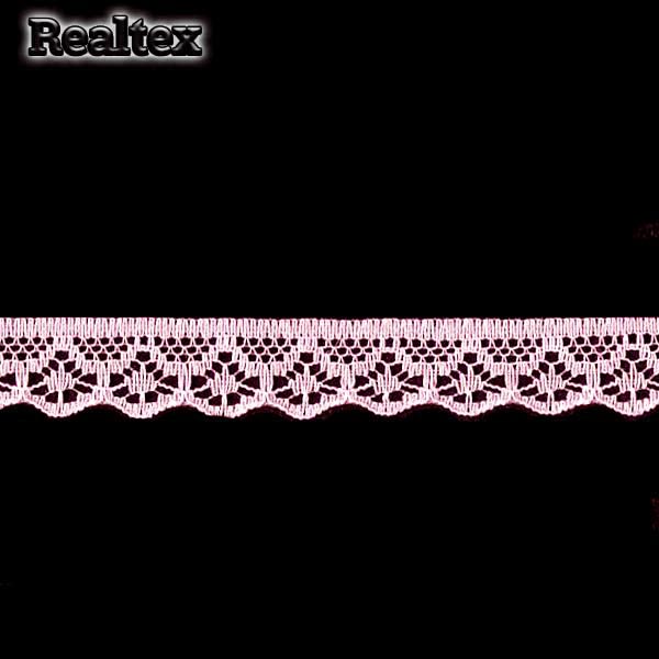 Кружево капроновое  12мм TBY 150-2 (27,4м) цв.220 светло-розовый