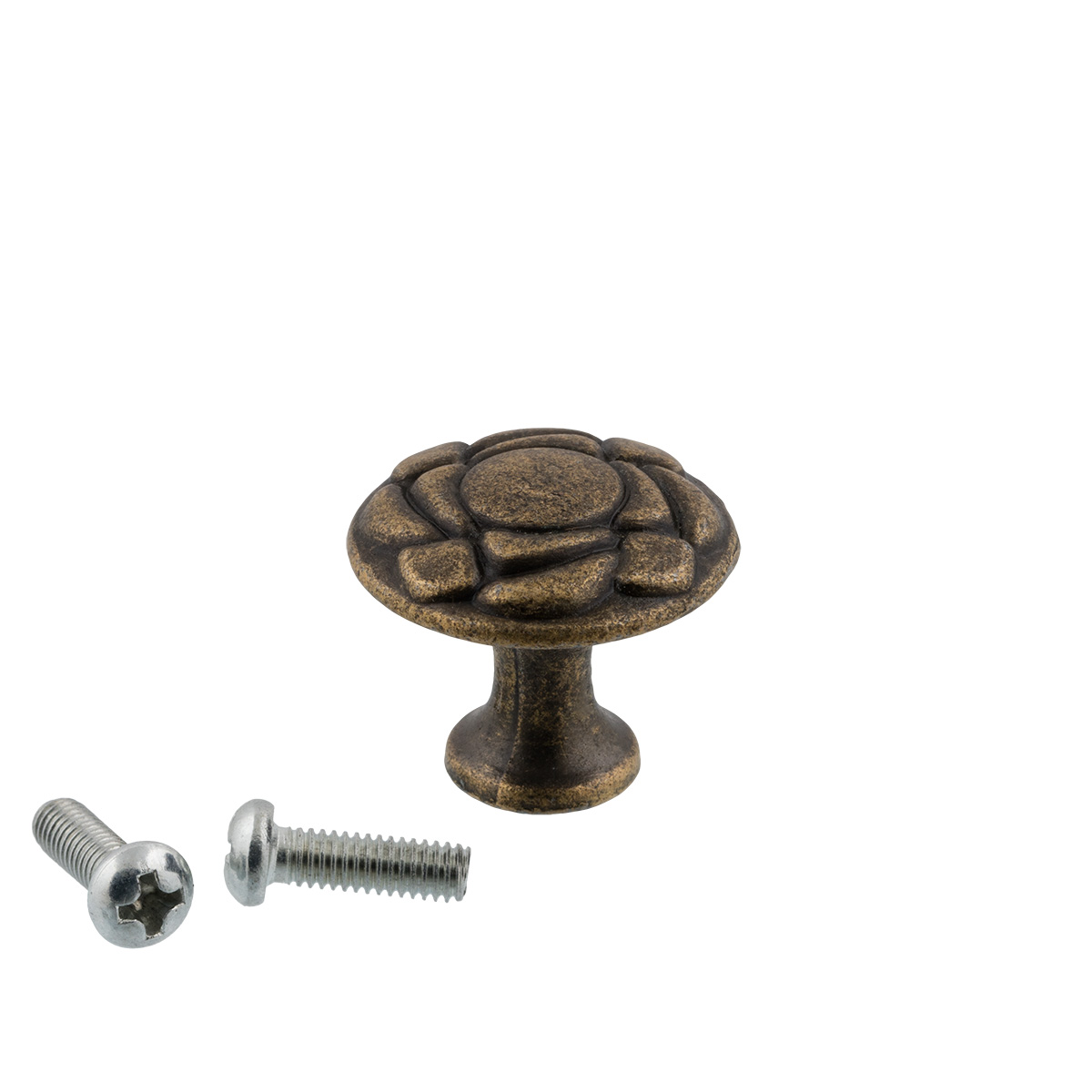 Ручка для шкатулок декоративная "Промысел" WF-015 2,5*2,5см (1шт) цв.бронза  