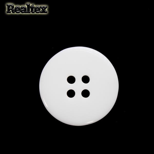 Пуговицы Realtex 4 прокола 21мм (100шт) цв.белый