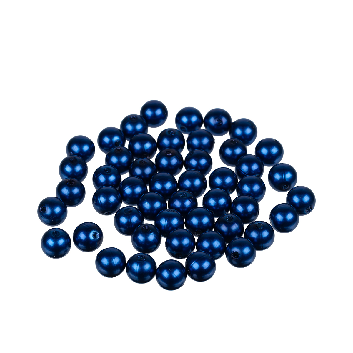 Бусины пластик 10мм "Zlatka" PB-3 (50шт) цв.59 тёмно-васильковый