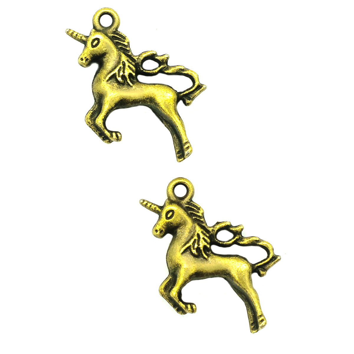 Подвеска декоративная 4AR2076 "Единорог" Астра цв.латунь