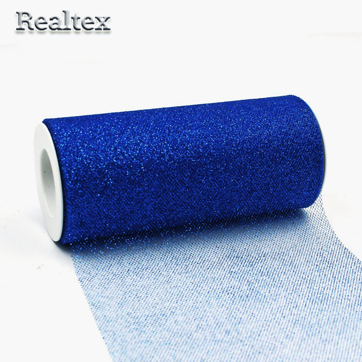 Фатин с глиттером средней жесткости RS ш.150мм цв.21 темно-синий