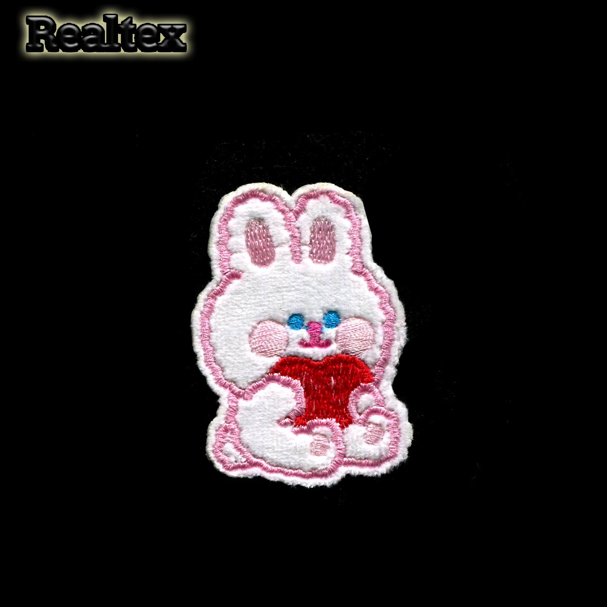  Термоаппликации детские Реалтекс R-3428 "Зайчик" цв.розовый