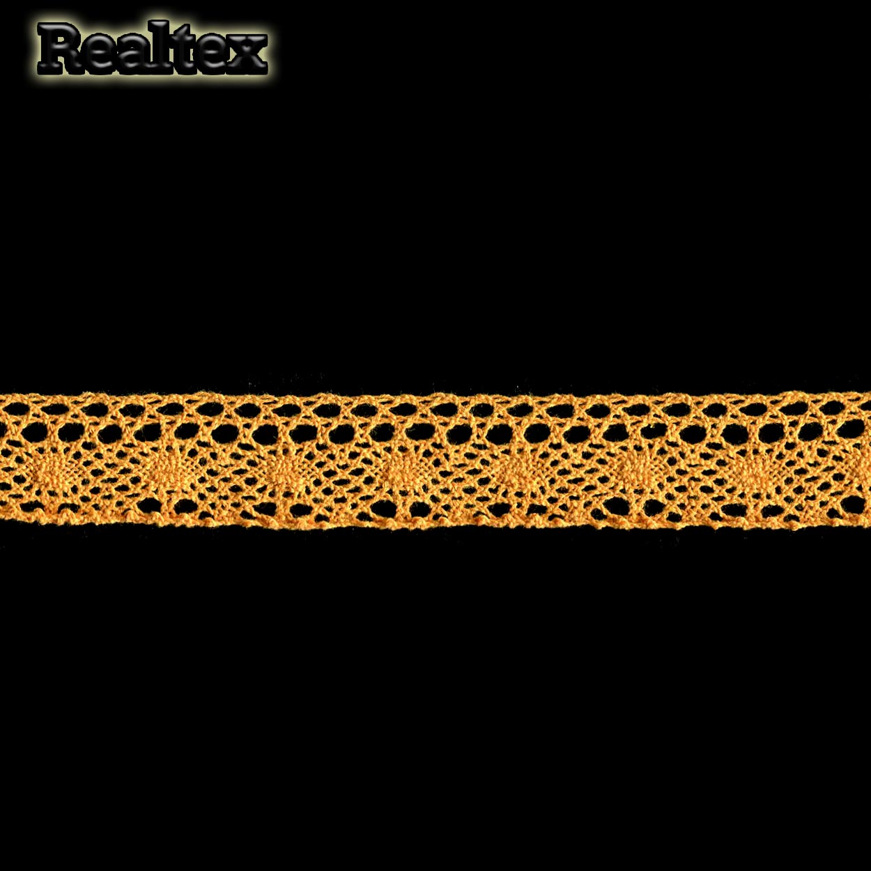 Кружево вязаное  25мм 25.01.107 (25м) цв.29 желтый