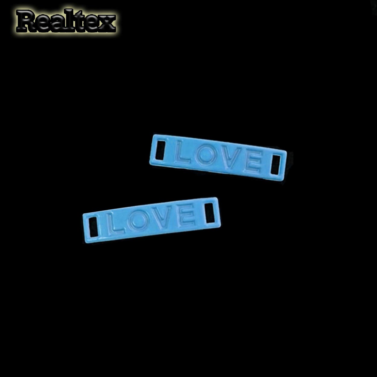 Подвеска металл 4543 "LOVE" 5*30мм цв.синий