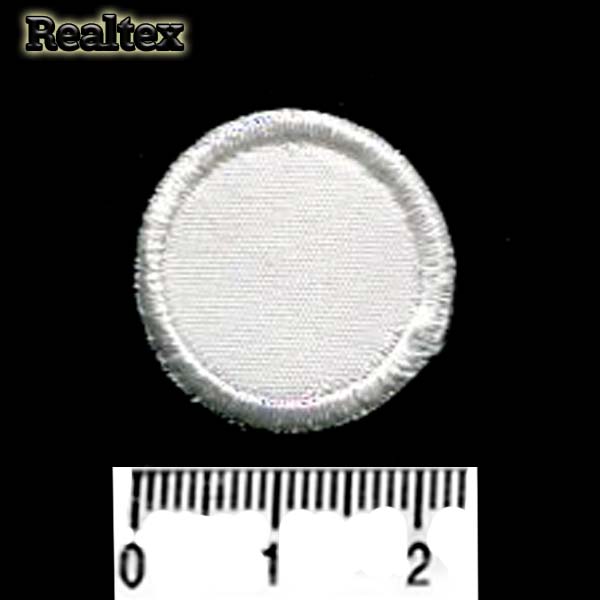 Термоаппликации 008 "Круг малый" цв.белый