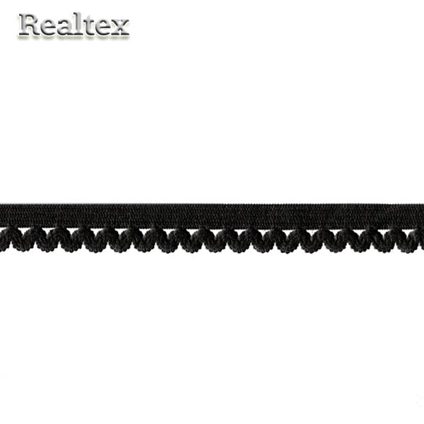  Резинка бельевая  Realtex 12мм 3912 цв.черный