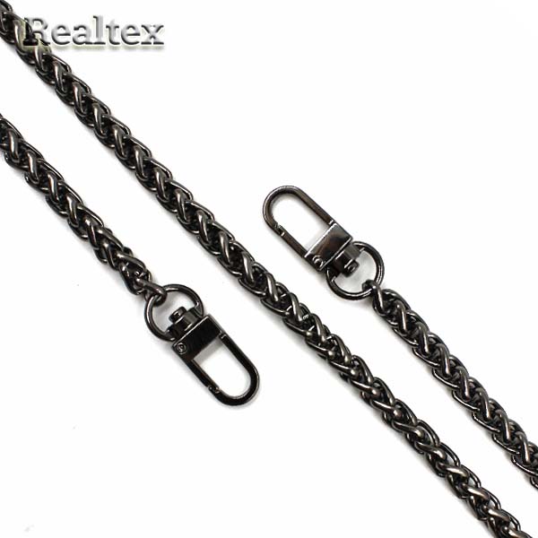 Цепочка с карабином для сумки RS 6.0мм 120см цв.темный никель