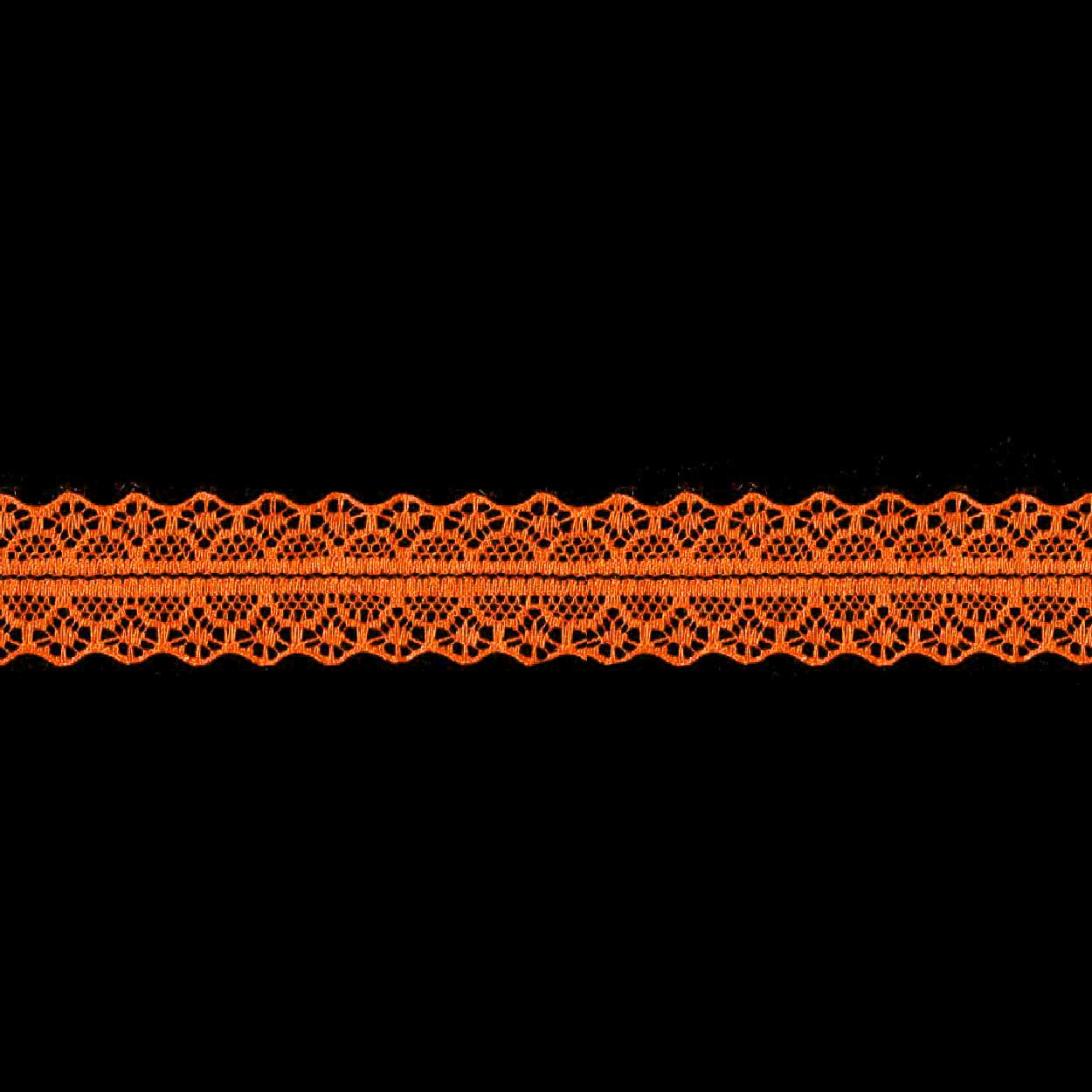 Кружево капроновое  30мм TBY 1659-1 (27,4м) цв.212А оранжевый