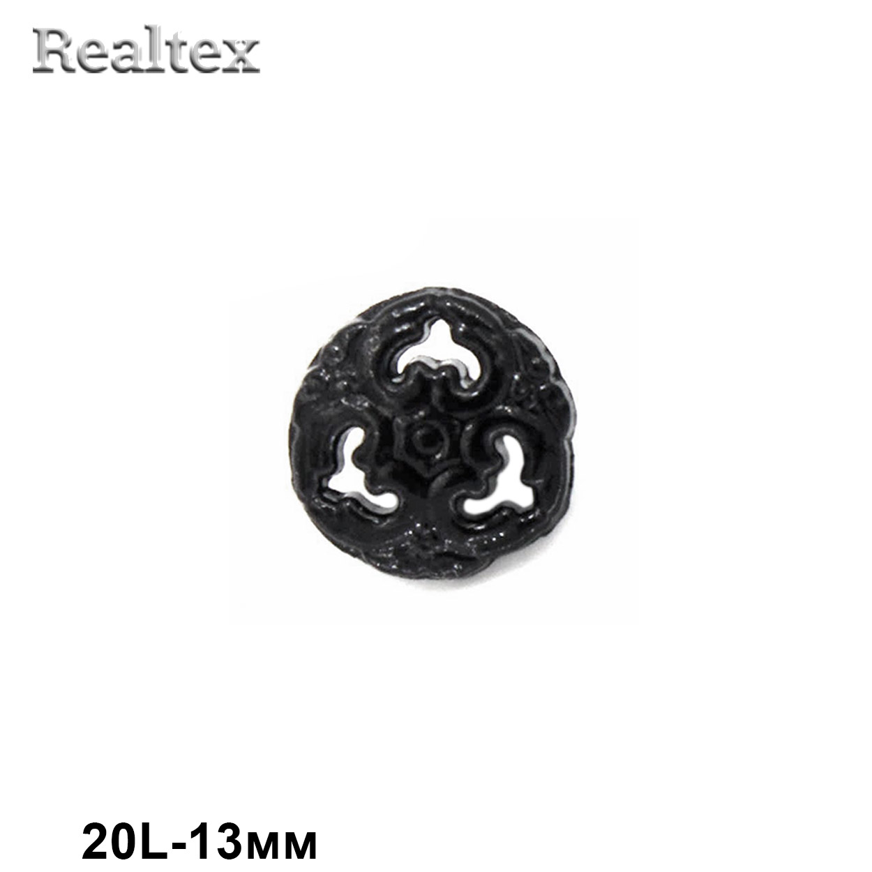 Пуговицы LA 1362 20L (72шт) цв.Black 