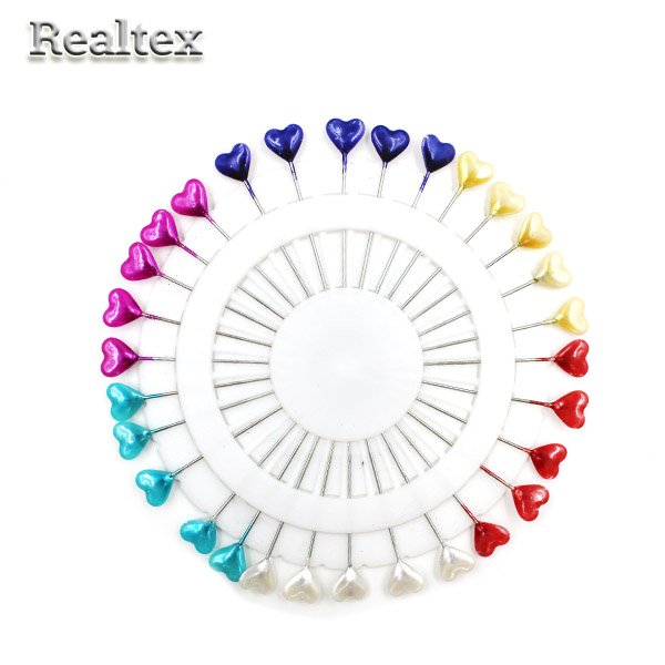  Иглы для закалывания Реалтекс R5-4 55мм Сердечки (30игл) цв.ассорти