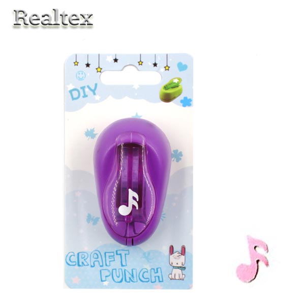  Фигурный дырокол Реалтекс Premium CD-99XS d=1.5см  №14 Нотка