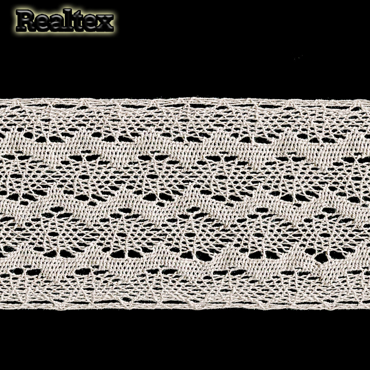 Кружево вязаное  85мм 85.01.132 (25м) цв.04 лен