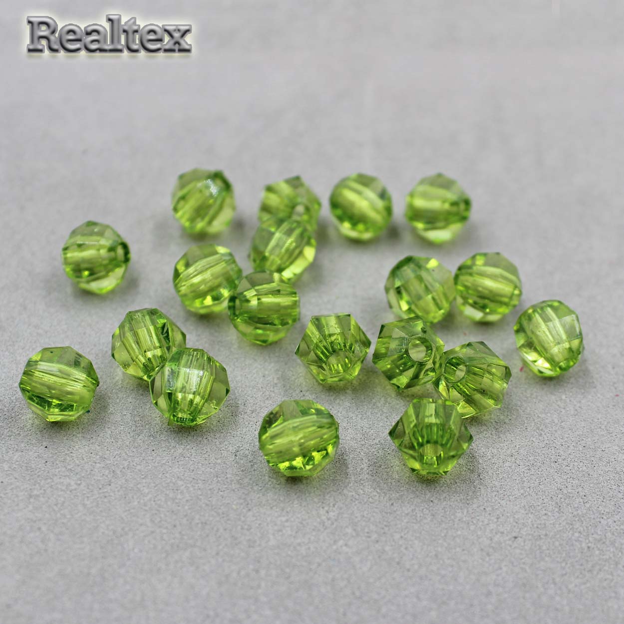 Бусины акриловые 3244 10мм (100гр) цв.29 олива