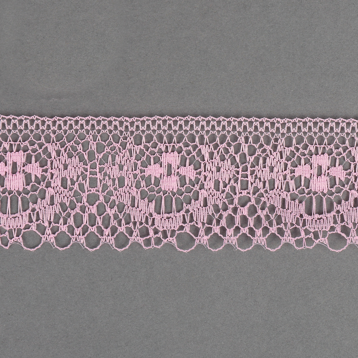 Кружево капроновое  40мм TBY 1660 (27,4м) цв.розовый