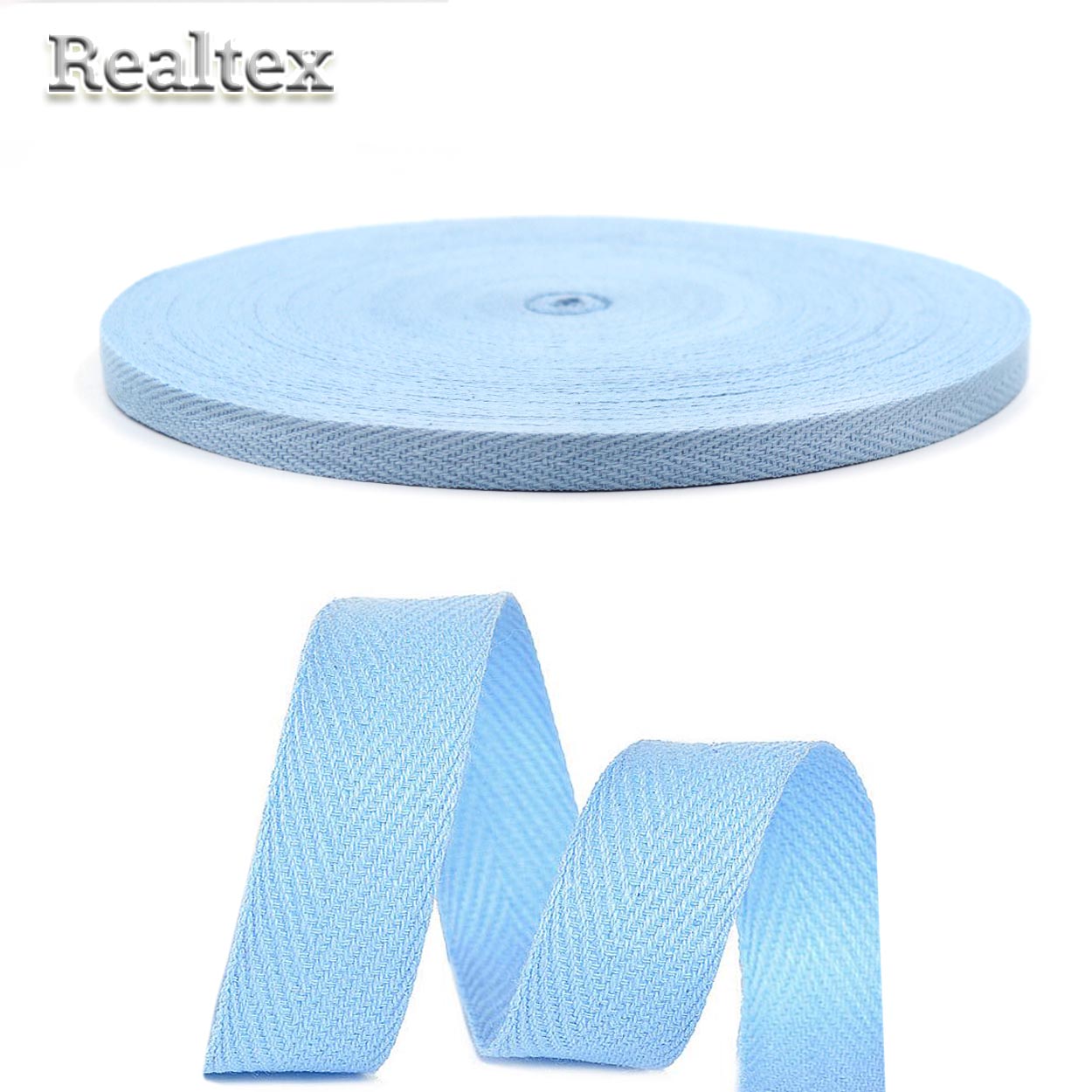 Тесьма киперная 10мм TBY.CT10351S 2.5г/м цв.S351 голубой